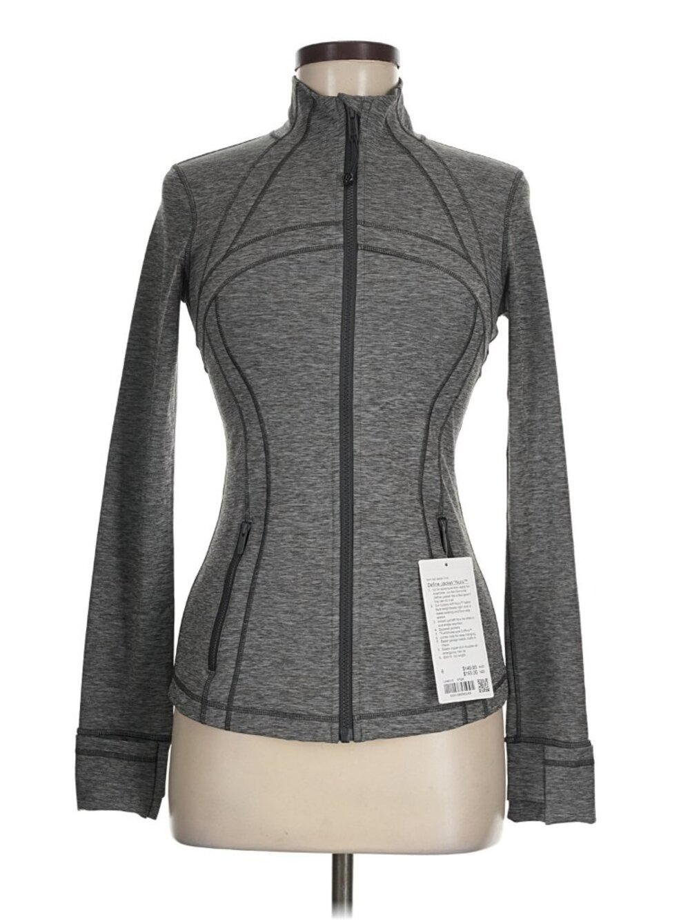 NWT Lululemon Define Jacket *Nulu in Heathered Gray Full Zip 6